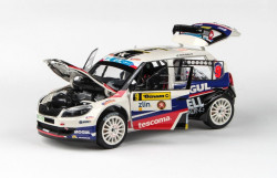 ŠKODA FABIA II S2000 facelift - ABREX - 1:18 - BARUM CZECH RALLY ZLÍN 2014 No.9 KRESTA + STARÝ