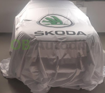 SLAVNOSTNÍ PŘEHOZ ŠKODA na AUTO - bílý