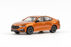 ŠKODA OCTAVIA IV RS SEDAN (2020) - 1:43 - ABREX - Oranžová Phoenix Metalíza