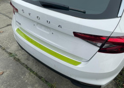 ŠKODA FABIA IV-OCHRANNÝ KRYT ZADNÍHO NÁRAZNÍKU - zelený lesk