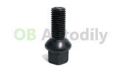 Šroub kola M12 x 1,5 x 25 kulové sedlo - černý