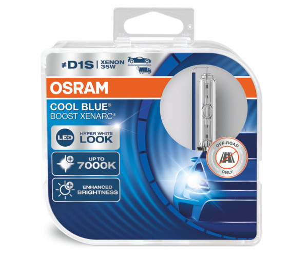 XENONOVÁ VÝBOJKA D1S OSRAM 85V 35W PK32d-2 COOL BLUE BOOST - 2 ks