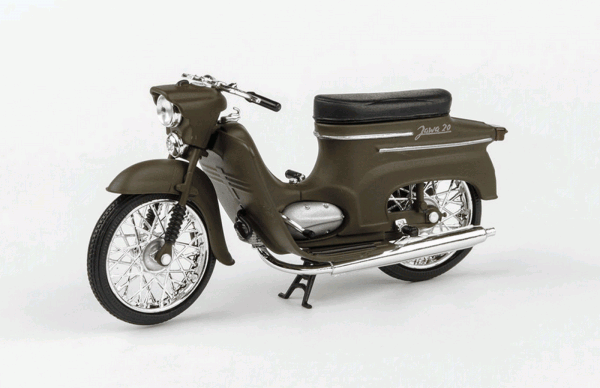 JAWA 50 PIONÝR typ 20 (1967) - 1:18 - ABREX - Zelená Vojenská