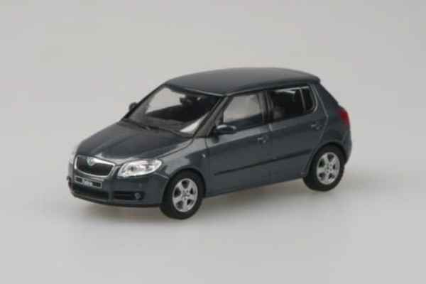 Škoda Fabia II HB (2006) - 1:43 - ABREX - šedá anthracite metalíza