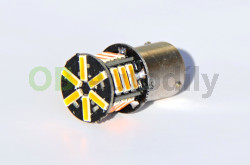 LED žárovka AUTOLAMP 12V 21W BAU15s 21 x LED (1 ks) - oranžová