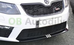 Škoda Octavia III RS-Nástavec předního nárazníku I.N.T. - white V1 version