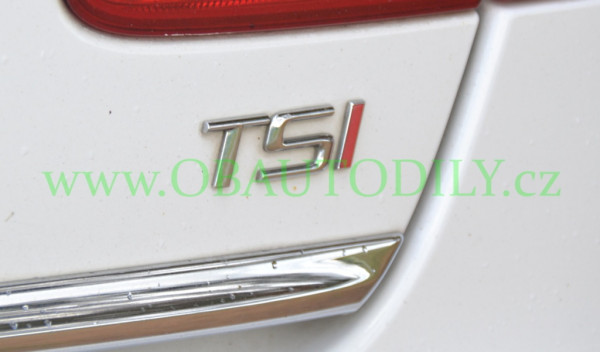 Škoda Octavia II facelift, Superb II, Yeti-Zadní nápis TSI original - červené I