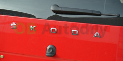 Škoda Citigo facelift-Zadní středový nápis ŠKODA original - chromový