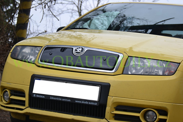 ŠKODA FABIA-ZIMNÍ CLONA HEKO PŘEDNÍ MASKY - horní