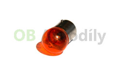 AUTOŽÁROVKA 12V 10W BA15s kulička AUTOLAMP - oranžová