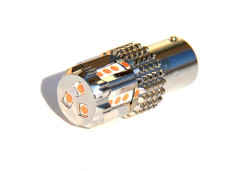 LED žárovka AUTOLAMP 12V 21W BAU15s CANBUS (1 ks) - červená