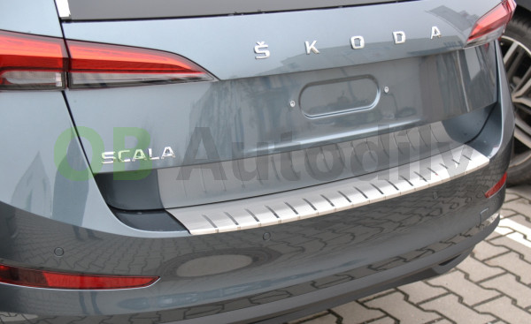 ŠKODA SCALA-OCHRANNÝ KRYT ZADNÍHO NÁRAZNÍKU (ALU-FROST) NEREZ - větší