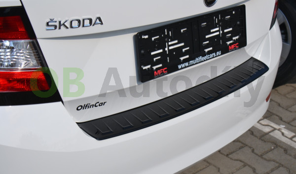 ŠKODA FABIA III HB-OCHRANNÝ KRYT ZADNÍHO NÁRAZNÍKU - design VV - GLOSSY BLACK