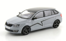 ŠKODA RAPID SPACEBACK (OB AUTODÍLY) - 1:43 - Steel Grey (F7A) - limited edition 3/10