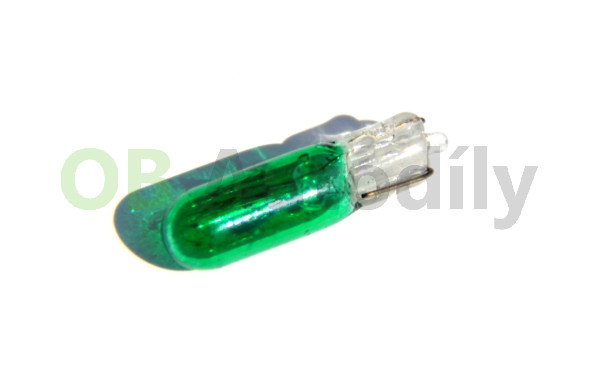 Autožárovka 12V 1,2W W2x4,6d (zelená) - Autolamp