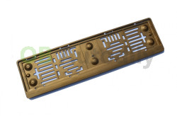 PLASTOVÁ PODLOŽKA pod SPZ s ATESTEM - zlatá