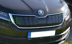 Škoda Kodiaq-Zimní clona přední masky KI-R glossy black