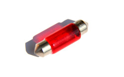 AUTOŽÁROVKA 12V 5W SV8,5 sufitka 11 x 35 mm AUTOLAMP - červená