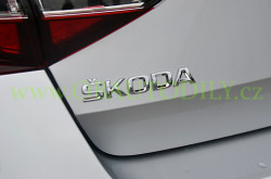 ŠKODA SUPERB III-ZADNÍ NÁPIS ŠKODA  original - menší nápis - chromový