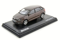 ŠKODA RAPID SPACEBACK (2013) - 1:43 - ABREX - Hnědá Topaz Metalíza