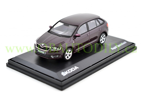 ŠKODA RAPID SPACEBACK (2013) - 1:43 - ABREX - Rosso Brunello Metallic