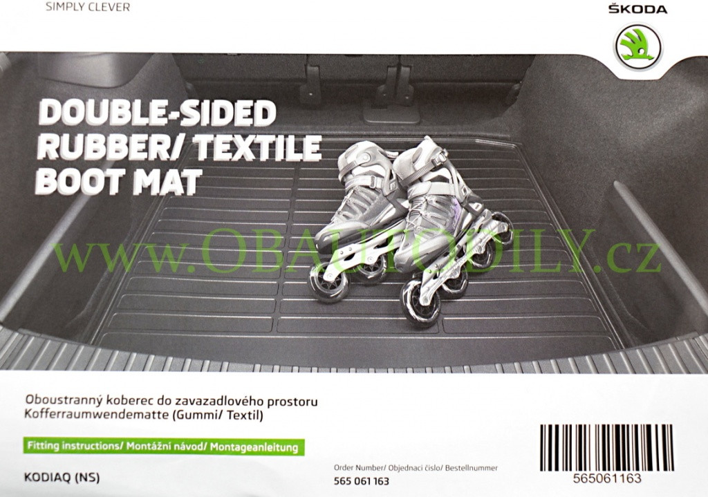 Kofferraumwendematte Gummi/Textil SCALA