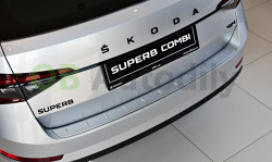Škoda Superb III combi-Ochranný kryt zadního nárazníku - elox hliník