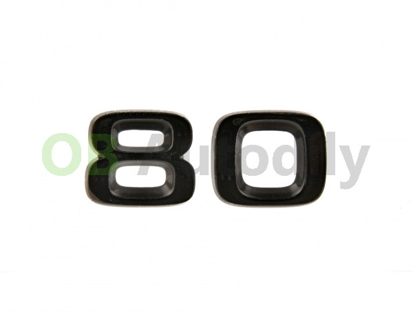 Škoda Enyaq iV-Zadní nápis "80" original  - černý