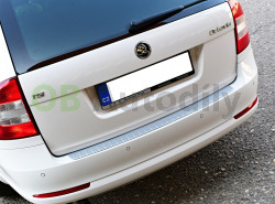 Škoda Octavia II combi-Ochranný kryt zadního nárazníku - stříbrný