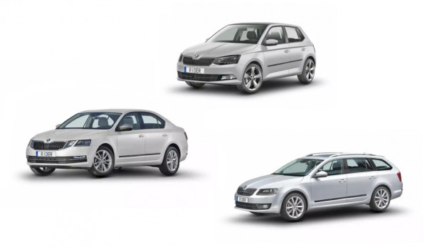 Škoda Fabia III, Octavia III-Boční ochranné lišty RIDER - 4 ks