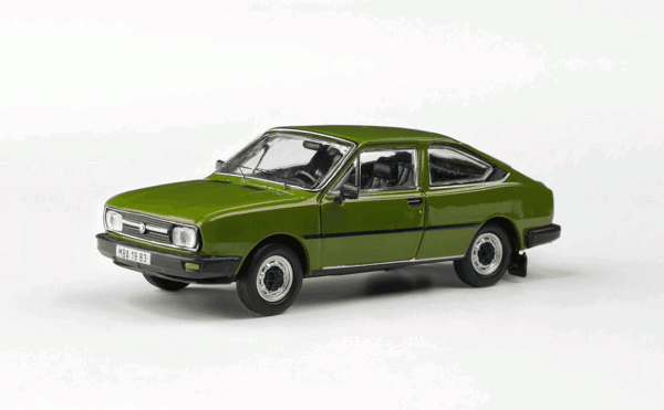 ŠKODA GARDE (1982) - ABREX - 1:43 - Zelená Olivová