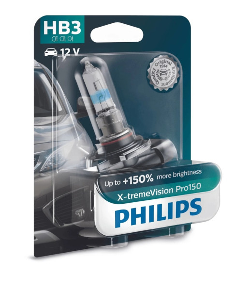 autožárovka PHILIPS HB3 12V 60W P20d  X-tremeVision Pro150