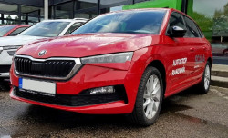 ŠKODA SCALA-ABS MRAČÍTKA SPORTIVE v originál Škoda barvě VELVET RED (F3P)