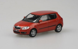 ŠKODA FABIA II HB (2006) - 1:43 - ABREX - Oranžová Tangerine Metalíza