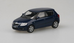 ŠKODA FABIA II HB (2006) - 1:43 - ABREX - Modrá Storm Metalíza