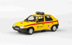 ŠKODA FAVORIT 136L (1988) - ABREX - 1:43 - ZÁCHRANNÁ SLUŽBA města BRNA