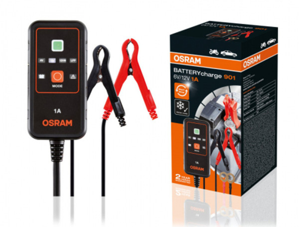 INTELIGENTNÍ NABÍJEČKA BATERIÍ 6/12V 1A charge 901 - OSRAM