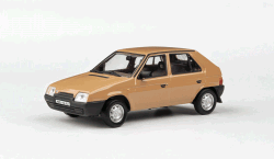 ŠKODA FAVORIT 136L (1988) - ABREX - 1:43 - Hnědá Beduínská