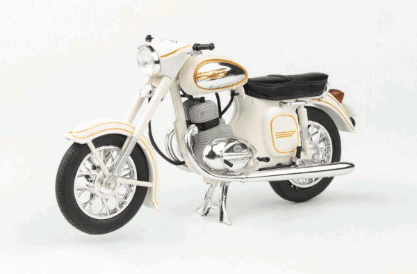 JAWA 350 Kývačka Automatic (1966) - 1:18 - ABREX - Bílá