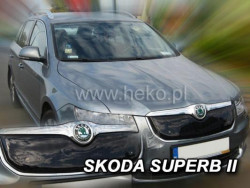 ŠKODA SUPERB II-ZIMNÍ CLONA HEKO PŘEDNÍ MASKY - horní