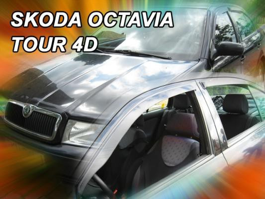 ŠKODA OCTAVIA SEDAN-PLEXI OFUKY OKEN HEKO - PŘEDNÍ a ZADNÍ (4 ks)