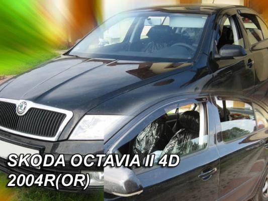 ŠKODA OCTAVIA II-PLEXI OFUKY OKEN HEKO - PŘEDNÍ (2 ks)