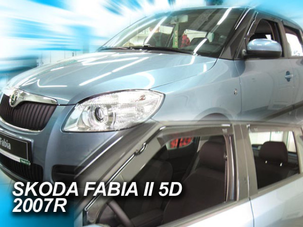 ŠKODA FABIA II-PLEXI OFUKY OKEN HEKO - PŘEDNÍ (2 ks)