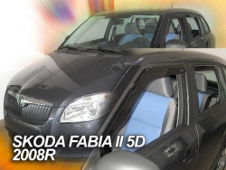 ŠKODA FABIA II COMBI-PLEXI OFUKY OKEN HEKO - PŘEDNÍ a ZADNÍ (4 ks)