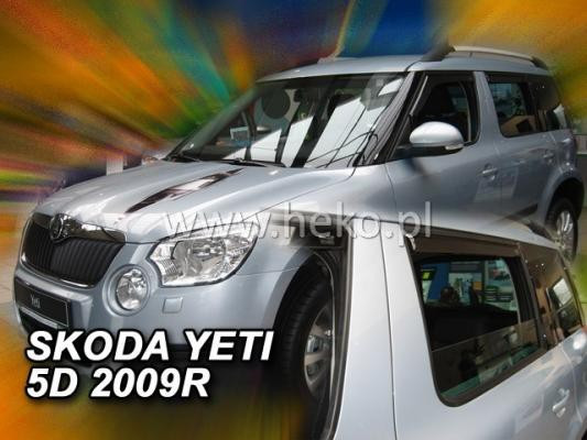 ŠKODA YETI-PLEXI OFUKY OKEN HEKO - PŘEDNÍ a ZADNÍ (4 ks)