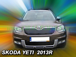 ŠKODA YETI facelift-ZIMNÍ CLONA HEKO PŘEDNÍ MASKY - horní