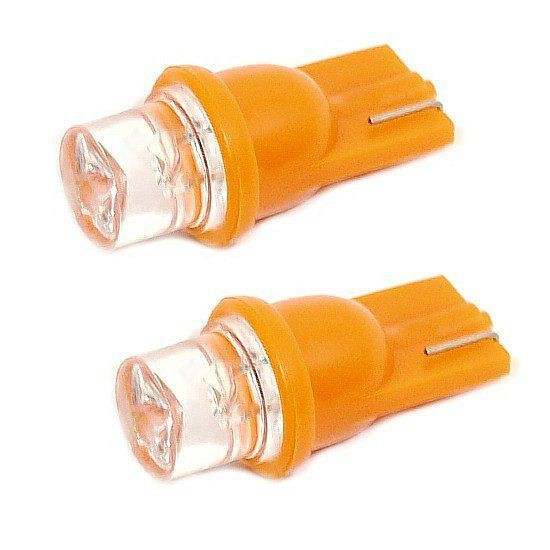 LED žárovka AUTOLAMP 12V 5W W2 1x9,5d (2 ks) - oranžová rozptylka