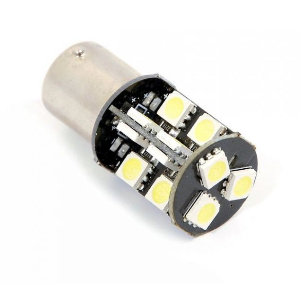 LED žárovka COMPASS 21W 12V Ba15S 19 SMD CAN-BUS ready (1 ks) - bílá