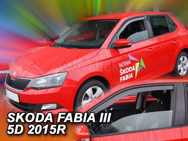 ŠKODA FABIA III-PLEXI OFUKY OKEN HEKO - PŘEDNÍ (2 ks)