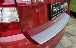 ŠKODA RAPID SPACEBACK-OCHRANNÝ KRYT ZADNÍHO NÁRAZNÍKU - ALU LOOK